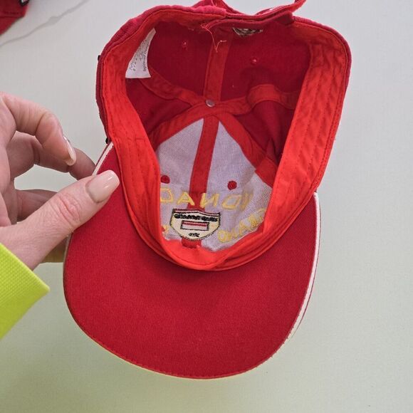 MONACO Grand Kids Prix Hat Strapback Baseball Red Cap - Picture 8 of 8